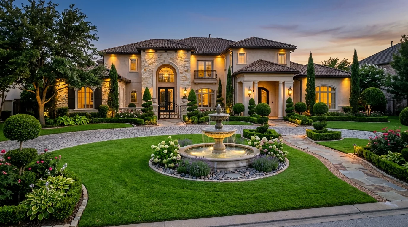 Let hardscape support the planting plan inspiration for a front yard landscape.